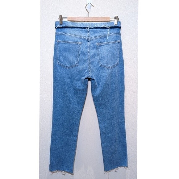 Frame Le High Straight Raw Waist Tie in Hannington - Picture 8 of 16